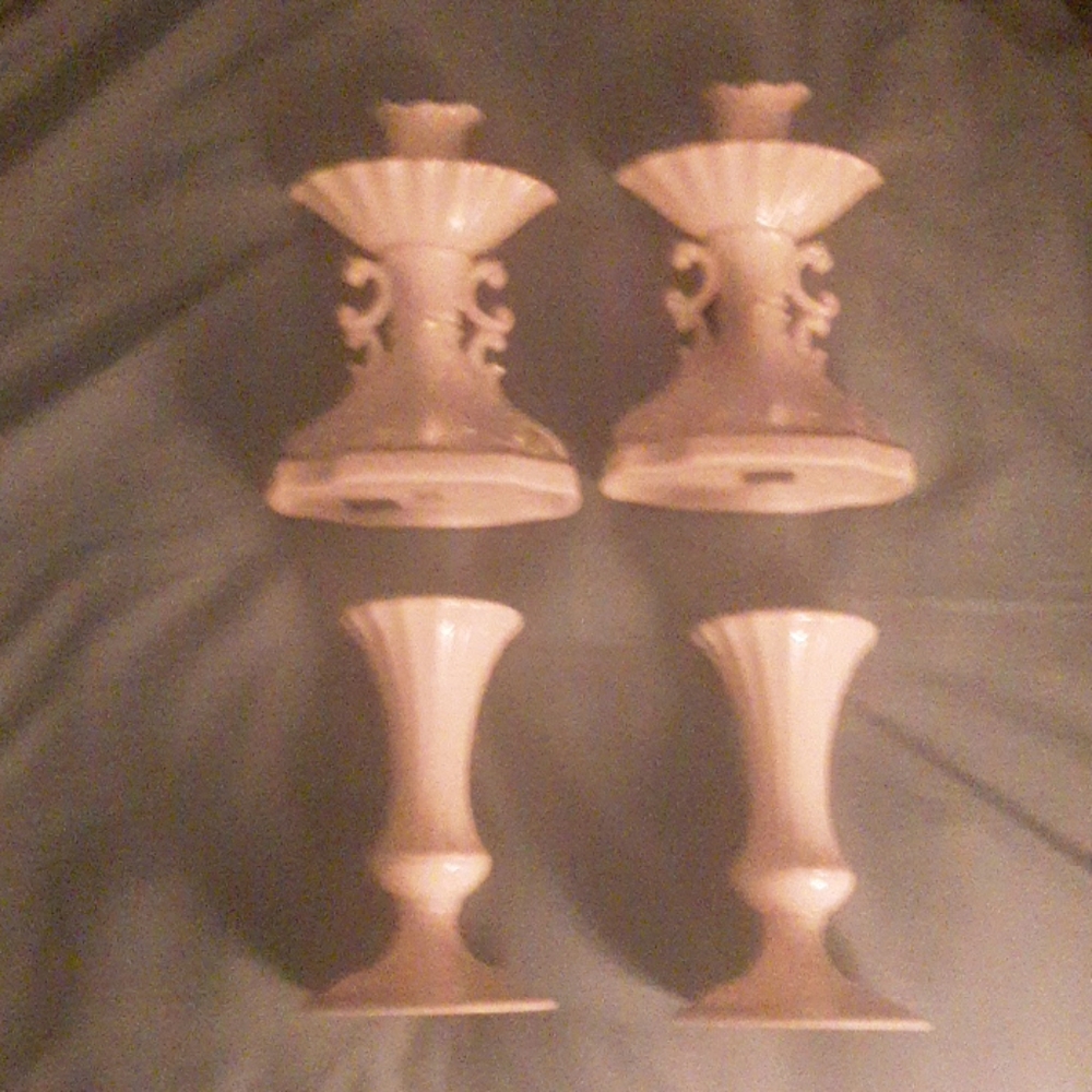 2 Pair 6" Candlestick Aquarius Collection Ivor